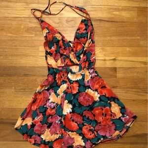 Reformation floral mini dress